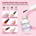 thumbnail image 6 of Saviland Nail Tip and Glue Gel Kit with Gel Nail Polish - Acrylic Gel x Nail Kit with 240Pcs Long Coffin Nail Tip, Nail Glue Gel,Base & Top Coat and Mini Nail Lamp, 6 of 10