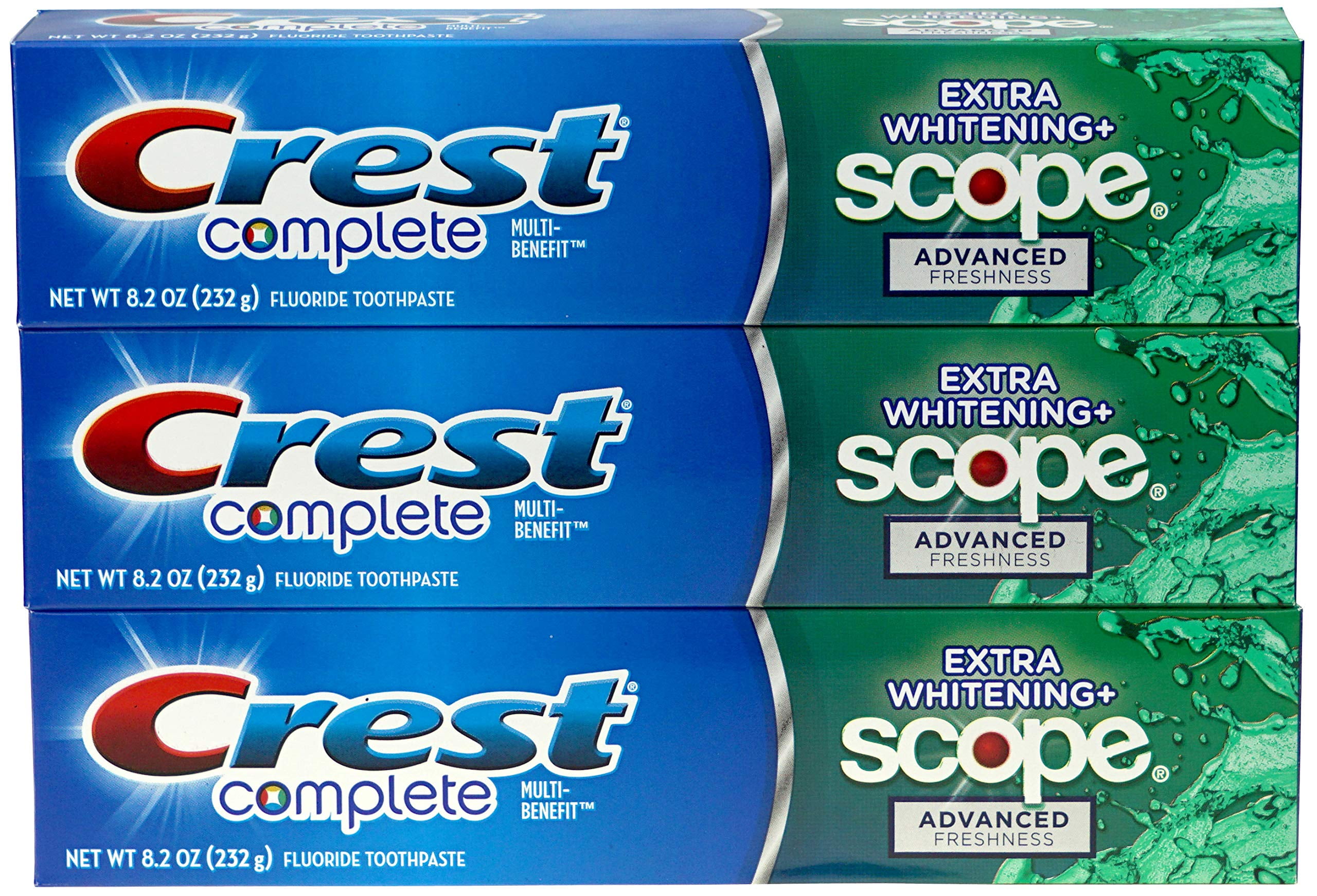 Pasta de dientes Crest Complete Multi-Benefit Extra Whitening 240 ml 3P ...