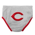 thumbnail image 4 of Infant Red/Heather Gray Cincinnati Reds Little Slugger Two-Pack Bodysuit Set, 4 of 5