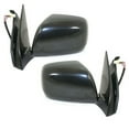 thumbnail image 2 of For 01-07 Highlander & Hybrid Mirror Power Heated Black Manual Folding PAIR SET, 2 of 5