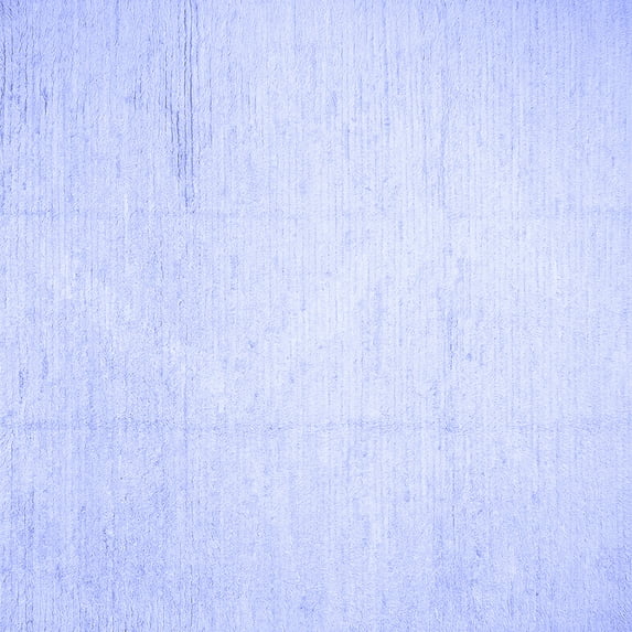 Ahgly Company Indoor Square Solid Blue Modern Area Rugs, 6' Square