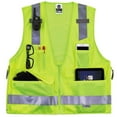 thumbnail image 2 of Ergodyne Glowear 8250Z Type R Class 2 Surveyors Vest, Lime, S/M, 2 of 4
