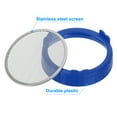 thumbnail image 4 of Uxcell Sprouting Lids, 2 Pcs 86mm Strainer Lids with Stainless Steel Screen, Blue, 4 of 5