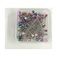 thumbnail image 2 of Hello Hobby Ballhead Pins Assorted Color 100 Count, Size 24, Pearlized, 2 of 5