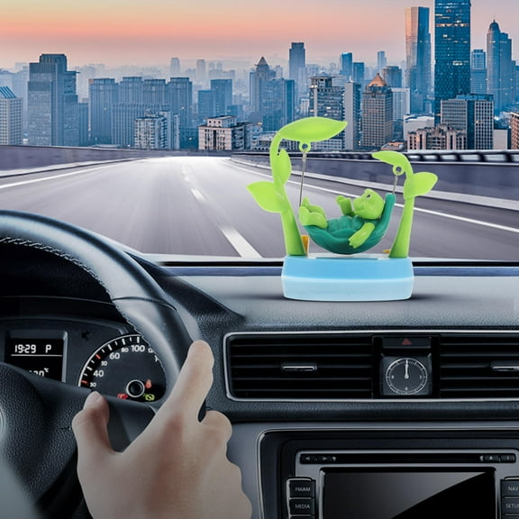 UNOMOR 1Pcs Bobble Dancer Plastic Solar Powered Car Dashboard Decoration Style