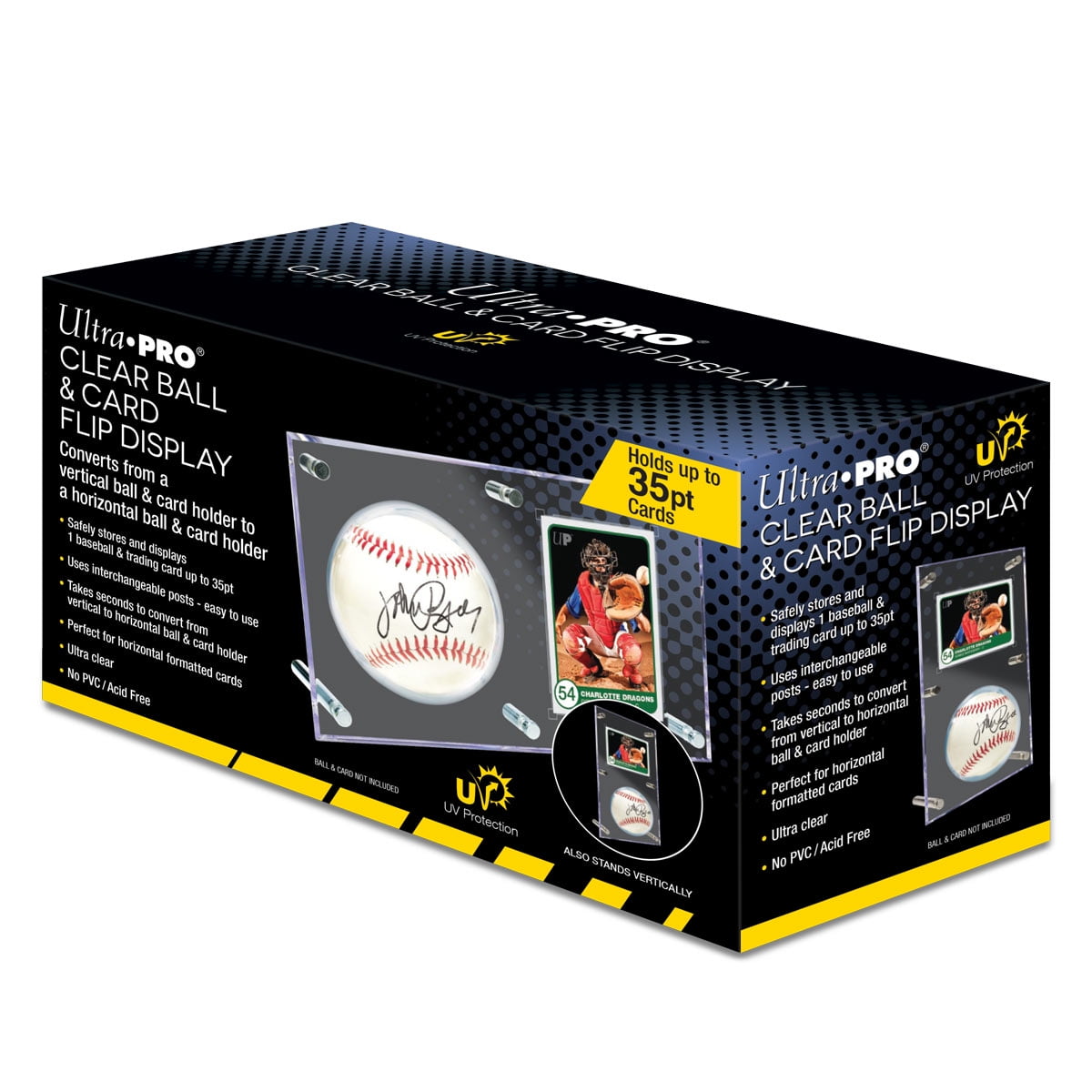 Ultra PRO Baseball & Card (35PT) Clear Flip Display Case