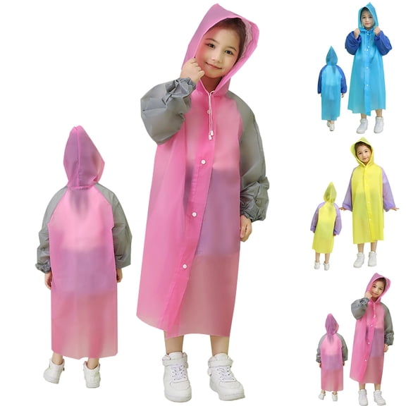 Rain Coats for Girls,Rain Jacket Toddler Girl,Girls Rain Jackets Size 10-12 Toddler Kids Raincoat Boys Girls Rain Jacket Waterproof Rain Poncho Reusable Outwear Rainwear Rain Suit #02