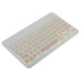 thumbnail image 3 of 10 inch Wireless BT Keyboard Ultra-thin Rechargeable BT Keyboard Three-system Compatible 7-color Monochrome backlight White, 3 of 8