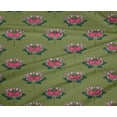 thumbnail image 4 of oneOone Polyester Lycra Fabric Lotus Block Print Fabric By The Yard 56 Inch Wide, 4 of 4