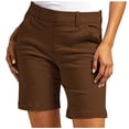 thumbnail image 1 of zbxnLI Bermuda pour Femmes Été Décontracté Taille Haute Jambe Droite Extérieur Randonnée Voyage Shorts avec Poches, 1 of 7