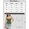 thumbnail image 3 of Women's Square Neck Tank Top Spaghetti Strap Shirt Summer Going Out Basic Camisole, 3 of 6