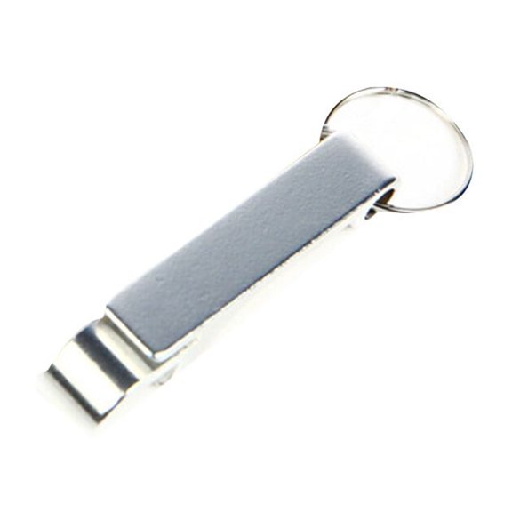 Key Chain Beer Bottle Opener Pocket Metal Metal Split Tool Keychain Bulk Kitchen Bar Tool Accessaries with Claw Bar (Silver)