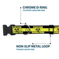 thumbnail image 5 of Buckle-Down Pet Collar, Dog Collar Plastic Buckle, Caution Biohazard Black Yellow, 15 to 24 Inches 1.0 Inch Wide, 5 of 8
