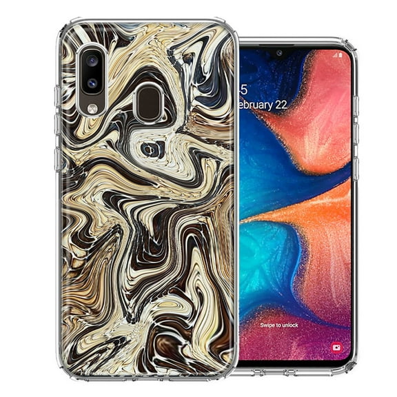 MUNDAZE For Samsung A20 Snake Abstract Design Double Layer Phone Case Cover