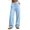 *Light Blue, variant on ClodeEU Women's Drawstring Wide Leg Sweatpants,Soft Casual Lounge Pants with Pockets ,Women's Plus L