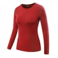 thumbnail image 5 of T-shirts de Yoga de Gym pour Femmes, Compression, Sport, Manches Longues, Course, Hauts, Vente Chaude, 5 of 5