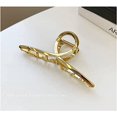thumbnail image 3 of Pinza de cangrejo para el pelo para mujer, 2 uds., pinza de metal rubio, pinza para el pelo gruesa, accesorios para el cabello para mujeres y niñas, 3 of 5