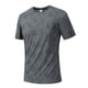 thumbnail image 5 of Ceisia Men's Textured Print Sport T-shirt Slim Fit Short Sleeve Round Neck Breathable Running Casual All Season Tee Tops Dark Gray XL Gifts, 5 of 7