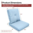 thumbnail image 7 of POCASSY Patio Furniture Cushions Set of 4, 22.5"*22.5" Outdoor Cushion for Patio Furniture, Water Resistant, Fade Resistant, Deep Seat and High Back Cushion for Chair, Sofa, and Couch, Baby Blue, 7 of 7