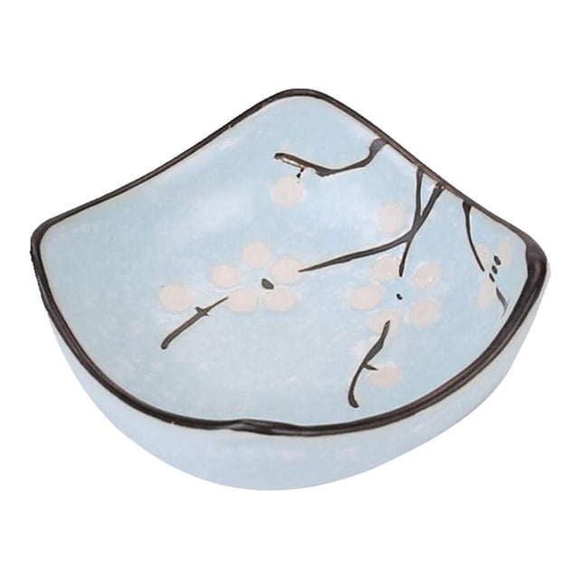 Plato de salsa de porcelana, plato para aperitivos, vajilla apta para microondas sol