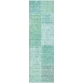thumbnail image 2 of Addison Rugs Mayfield Washable Transitional Patchwork Teal Runner Rug, 2'3" x 7'6", 2 of 5