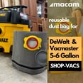thumbnail image 3 of Macam Reusable Dust Bag for DeWalt and Vacmaster 5-6 Gallon Shop Vacs, 3 of 6