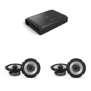 Alpine S2-A55V S-Series Class-D 5-Channel Amplifier, Hi-Res Certified, 40W x 4 + 200W x 1 @ 4 Ω, 60W x 4 +300W x 1 @ 2 Ω w/ (2 pair ) S2-S65 Coaxial Bundle