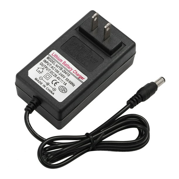 Adaptador de Cargador ANGGREK 29.4V 1A Negro para Smart Balance Car Scooter