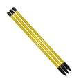 thumbnail image 1 of Siruishop 3Pcs Golf Alignment Rods Auxiliary Exerciser Versatile Training Aid 27cm Posture yellow, 1 of 8