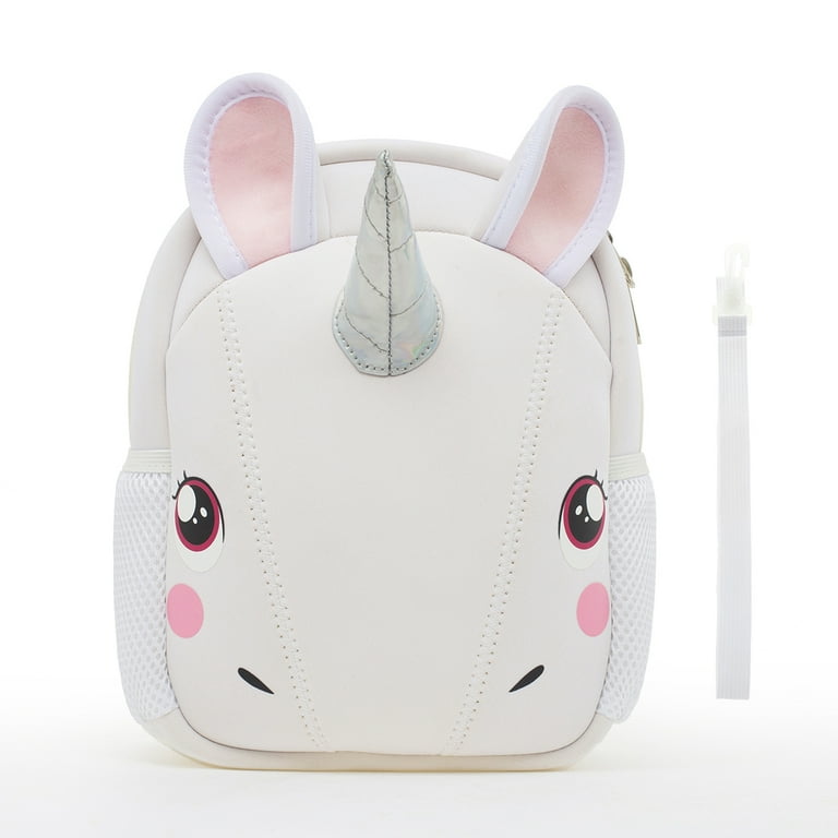 Unicorn - Kids Backpack with Detachable Hood - Water-repellent