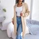 thumbnail image 3 of Ladies Cardigan Long Line Knitted Chunky Balloon Sleeve Open Front Sweater, 3 of 8