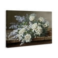 thumbnail image 4 of Stupell Industries White Vintage Roses Plants & Flowers Painting Wrapped Canvas Art Print Wall Art, 36 x 24, 4 of 8