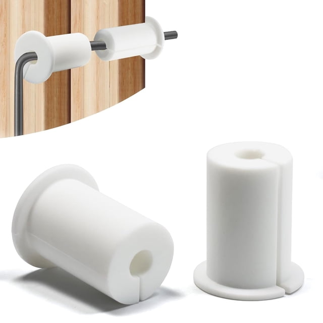 2 PCS Starlink Wall Grommets Kit 1" Silicone Wall Bushing-Waterproof Drywall Tv Cord Pass Through Split Rubber Cable Grommet for Starlink Dishy Ethernet Cables Router (White 1-1/2" Height) White-2