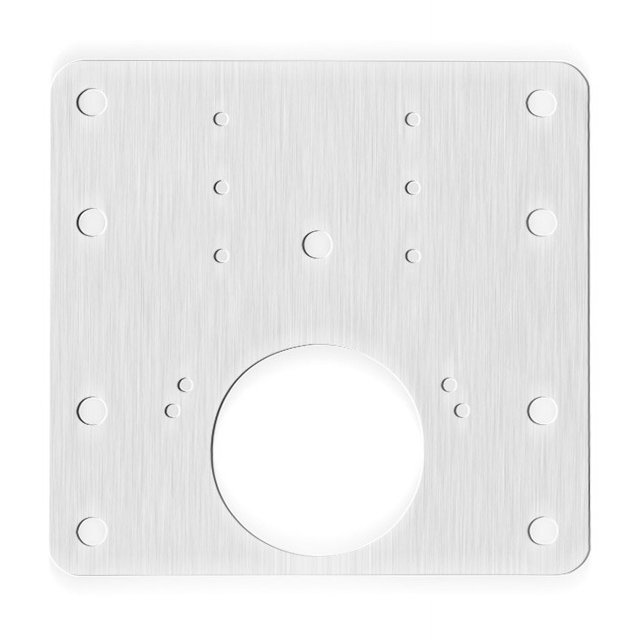 Placas de fijación de reparación de bisagras de 4 piezas, kit de reemplazo de reparación de bisagras de gabinete de tablero de acero inoxidable para puerta de armario de cocina