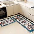 thumbnail image 5 of Kitchen Rugs Sets of 3 Non Slip Washable Kitchen Mats for Floor, Waterproof Kitchen Runner Rug, Floor Mat Carpet for Entryway, Laundry, Sink, Hallway, Bathroom, 5 of 12