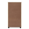 thumbnail image 5 of Riverbay Furniture 8-Drawer Transitional Wood Storage Cart in White Wash, 5 of 20