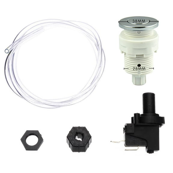 Air Button Switch Set Pneumatic Air Pressure Switch Knob Bath Spa Home Tools