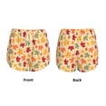 thumbnail image 3 of Daiia Autumn Maple Leaves Pattern Women's 2 in 1 Running Shorts - Lightweight Athletic Workout Gym Yoga Shorts Liner with Phone Pockets-Large, 3 of 7