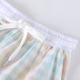 thumbnail image 4 of Umfun Women's Plaid Skirt Elastic Drawstring Waist Casual Summer Skirt with Pockets, 4 of 7
