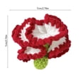 thumbnail image 3 of Ramo de flores de ganchillo hecho a mano | Arreglo floral de lana tejido | 7x7x2 cm. Regalo decorativo para el Día de la Madre, San Valentín y decoración del hogar., 3 of 6