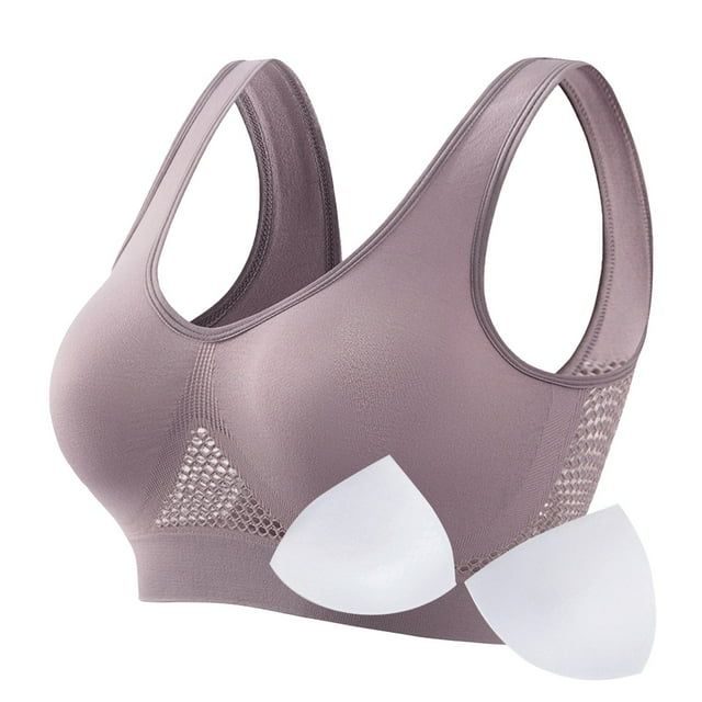 Plus Size Bras Middle Age Front Closure All-Day Ease Bra With Wireless No Padding Plus Size Brassiere Femme GY1 S