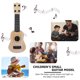 thumbnail image 2 of Sywqhk Mini guitarra de 4 cuerdas, instrumentos musicales, juguete educativo para niños (A Beige) Sywqhk Alta Calidad, 2 of 7