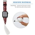 thumbnail image 4 of Xmas Cartoon Snowman Trees Birds Hat Compatible with Apple Watch Band 38mm 40mm 42mm 44mm Women Men, Soft Silicone Sport IWatch Bands Replacement Strap Compatible for IWatch Series 7 6 5 4 3 2 1 SE, 4 of 8