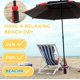 thumbnail image 3 of porte-parasol, Pour Poteaux 22-32 Mm Support De Parasol, Support Vis Avec Poigne Pour Parasol, Douille De Sol Pour Plage/sable/pelouse/sol, 3 of 5