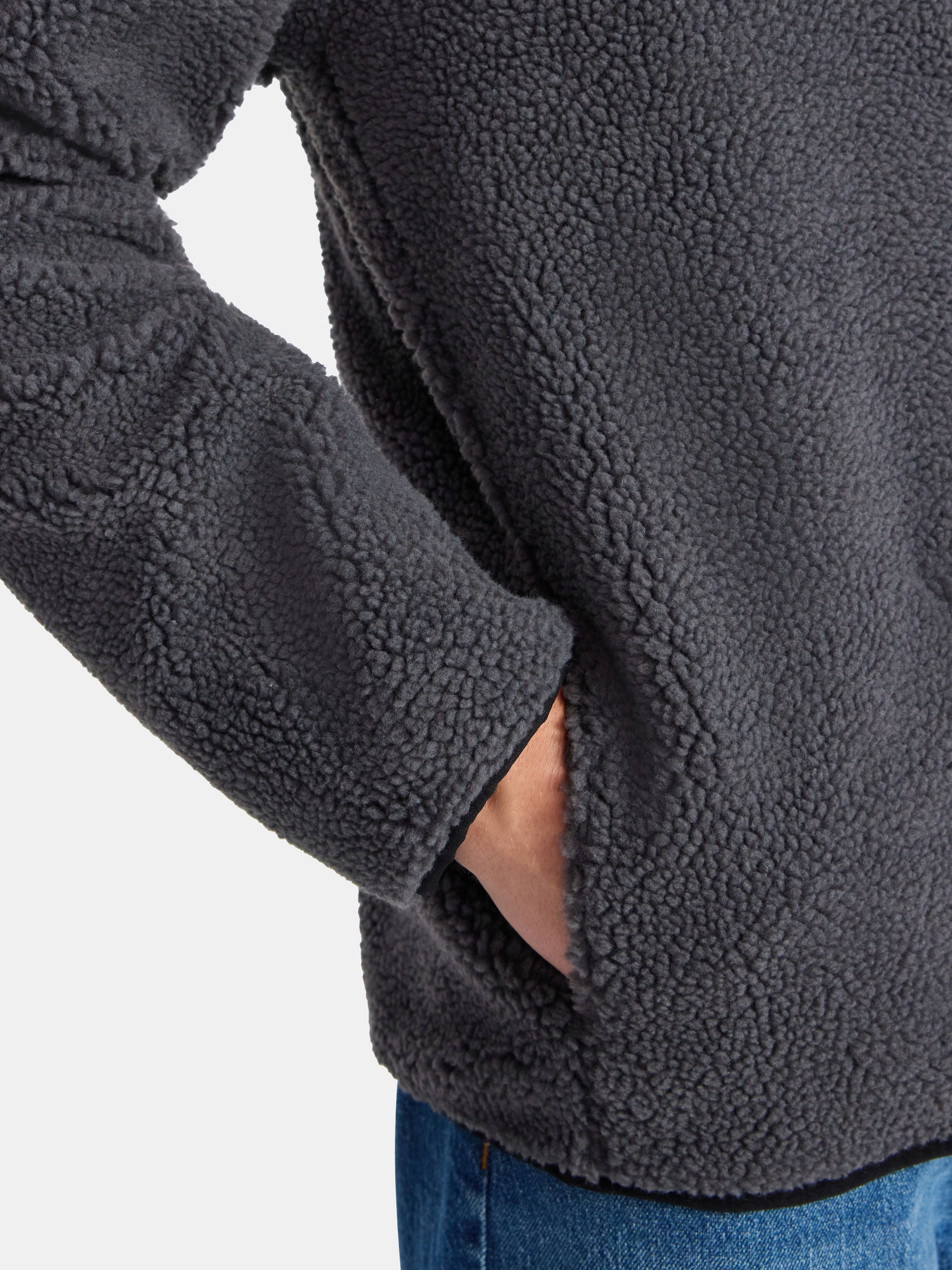 No Boundaries Men's High Pile Fleece Full Zip Jacket, Sizes S-5XL