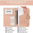 thumbnail image 3 of YooGuoGuo Women's small wallet Leather Bifold RFID blocking Passport Holder with zipper, 3 of 7