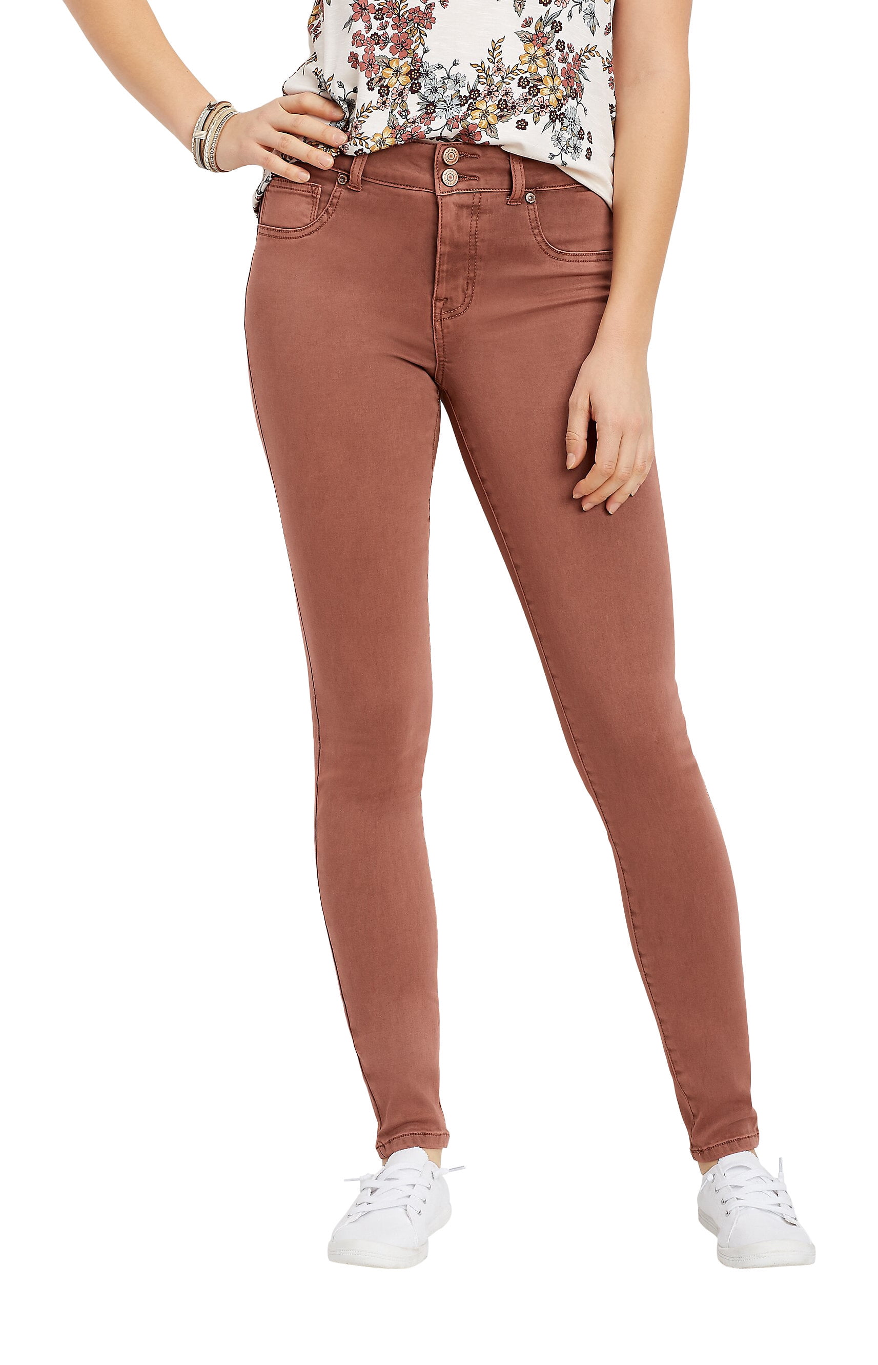 high rise colored jeggings