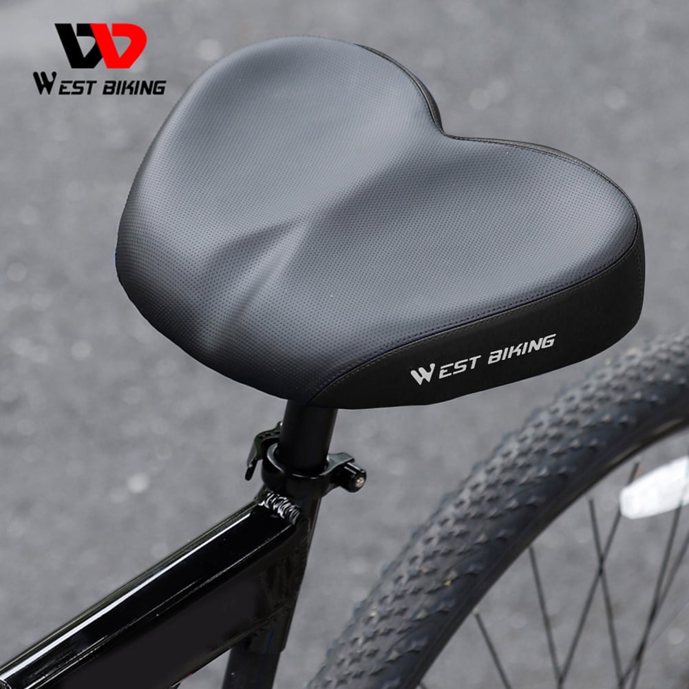 Xewsqmlo WEST BIKING EBike Saddle Widen Thicken Electric Bicycle