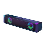 Mymisisa A4 6W RGB USB Wired Sound Bar PC Home Theater TV Stereo Surround Speaker