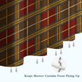 thumbnail image 6 of Brown Red Yellow Plaid Checkered Pattern Shower Curtain 84"x72" ,Bathroom Decorative Shower Curtains Set with 12 Hooks,Modern Waterproof Washable Shower Curtain, 6 of 6
